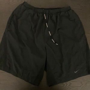 Nike Dri-Fit Black Running Shorts - Mens L